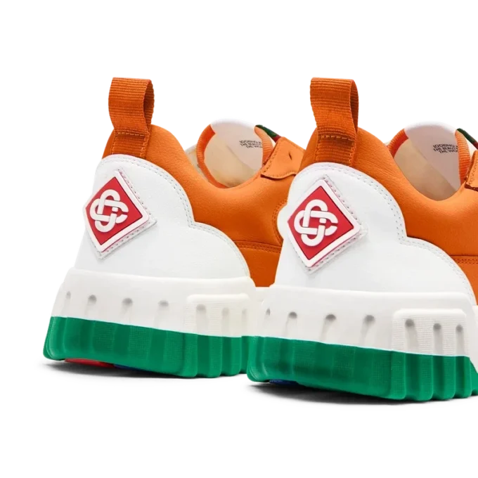 Zapatillas Court para mujer en naranja y blanco