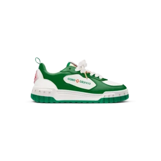 Zapatilla Court para hombre en verde y blanco