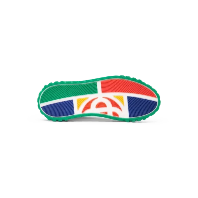 Zapatillas Court verdes y blancas para mujer Zapatillas Court verdes y blancas para mujer