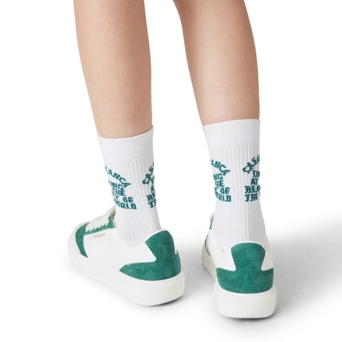 Zapatillas Del Mar blancas y verdes para mujer